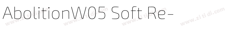 AbolitionW05 Soft Re字体转换